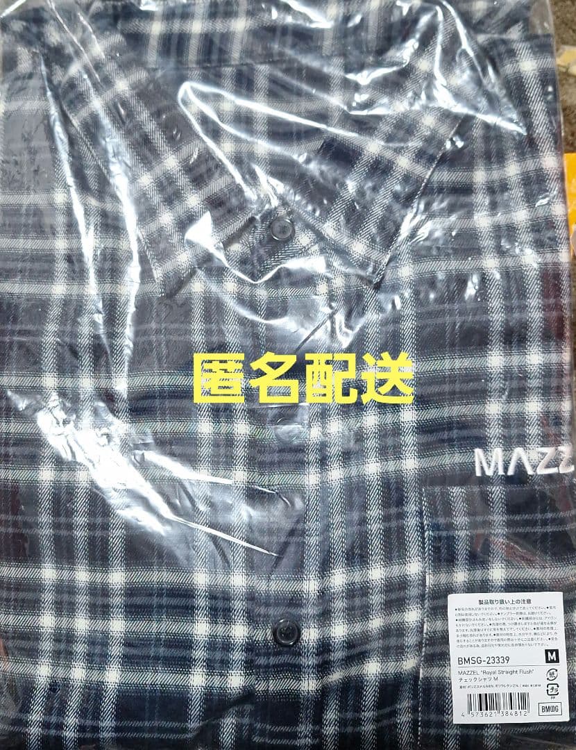 MAZZEL  Straight Flush チェックシャツ M