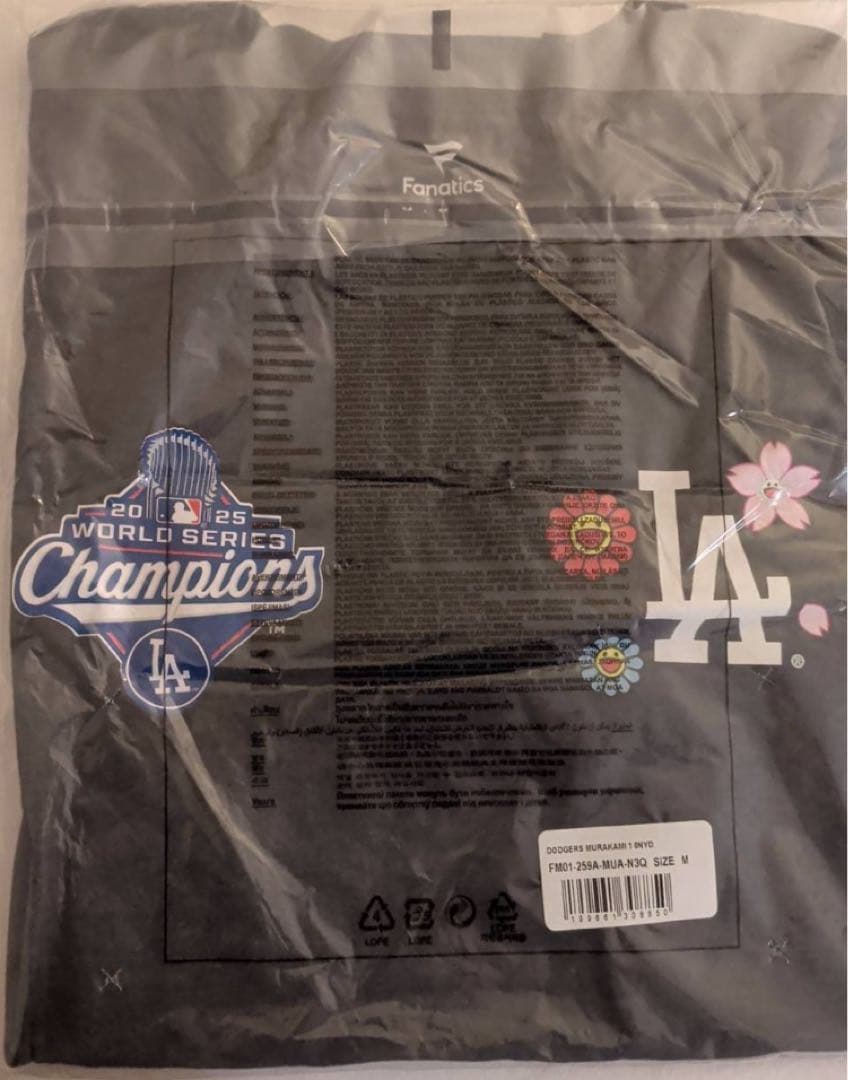 村上隆×ドジャース 2025年ワールドシリーズ優勝Tシャツ M