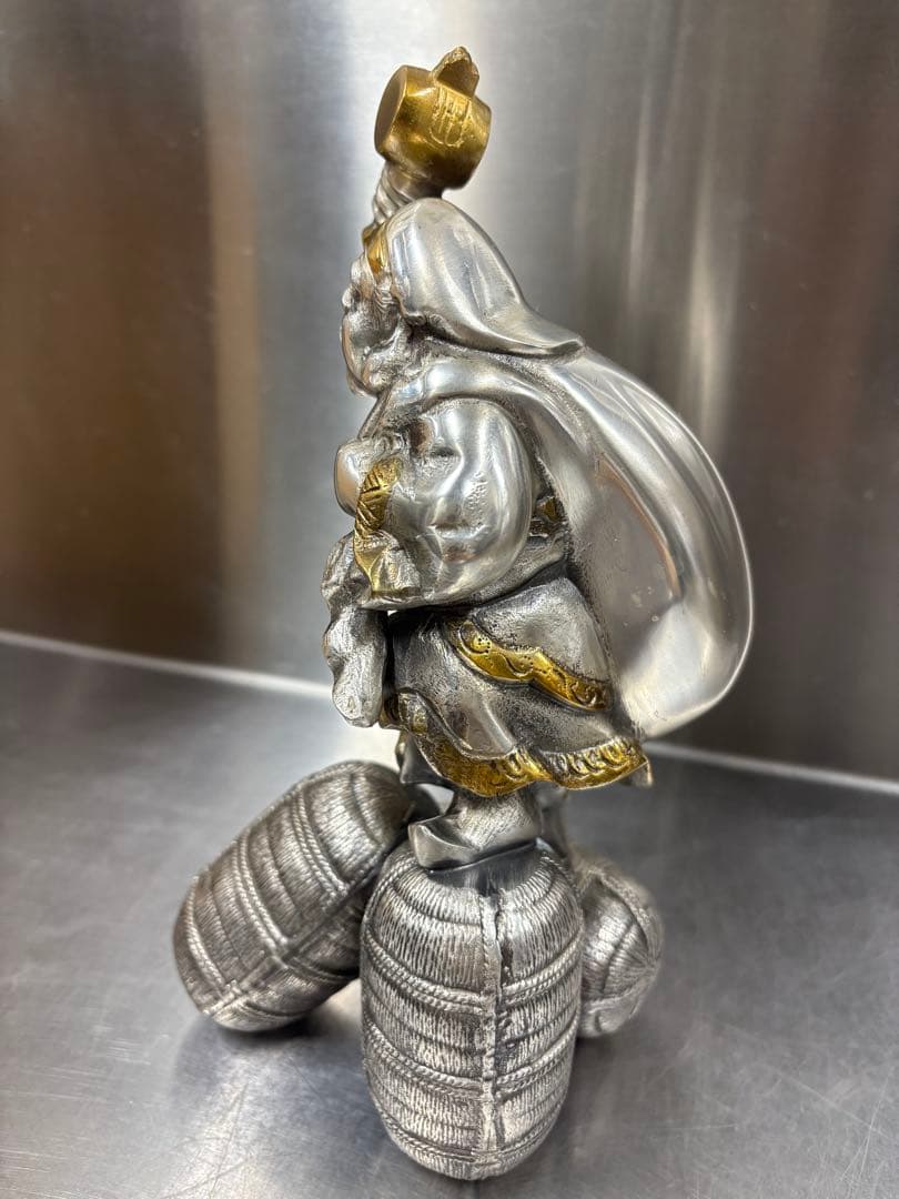 大黒様の置物 三俵大黒 高岡銅器　縁起物