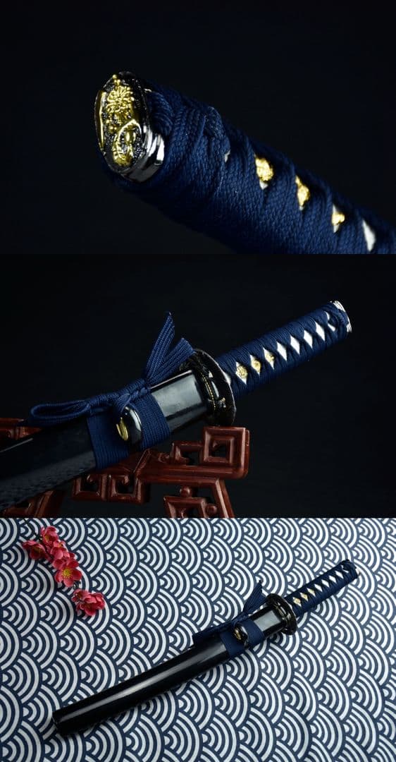 稲妻リブ差侍短刀 武具　刀装具　日本刀　模造刀　居合刀