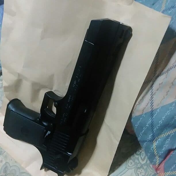 50AE デザートイーグルブルーブラック塗装　ハードキック仕様　状態良。