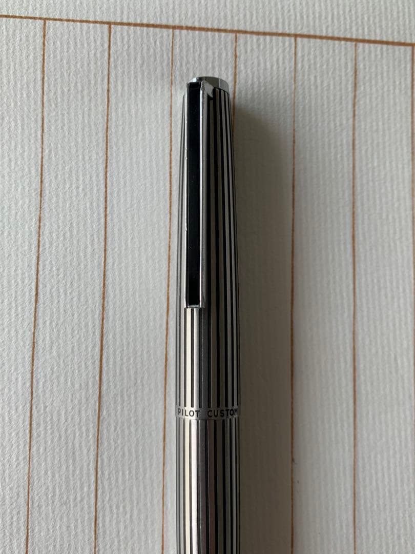 パイロット カスタム 蝕刻 18Kホワイトゴールドペン先 万年筆