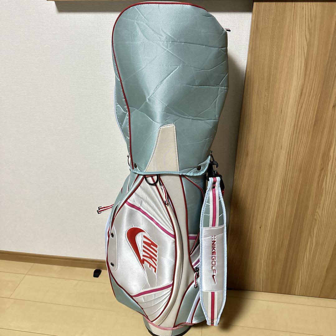 廃盤希少 NIKE GOLF キャディバッグ ライトブルー/ホワイト