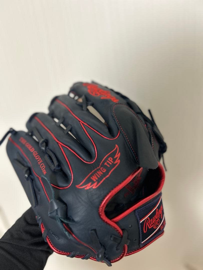 Rawlings 軟式グローブ Wing Tip ネイビー/レッド