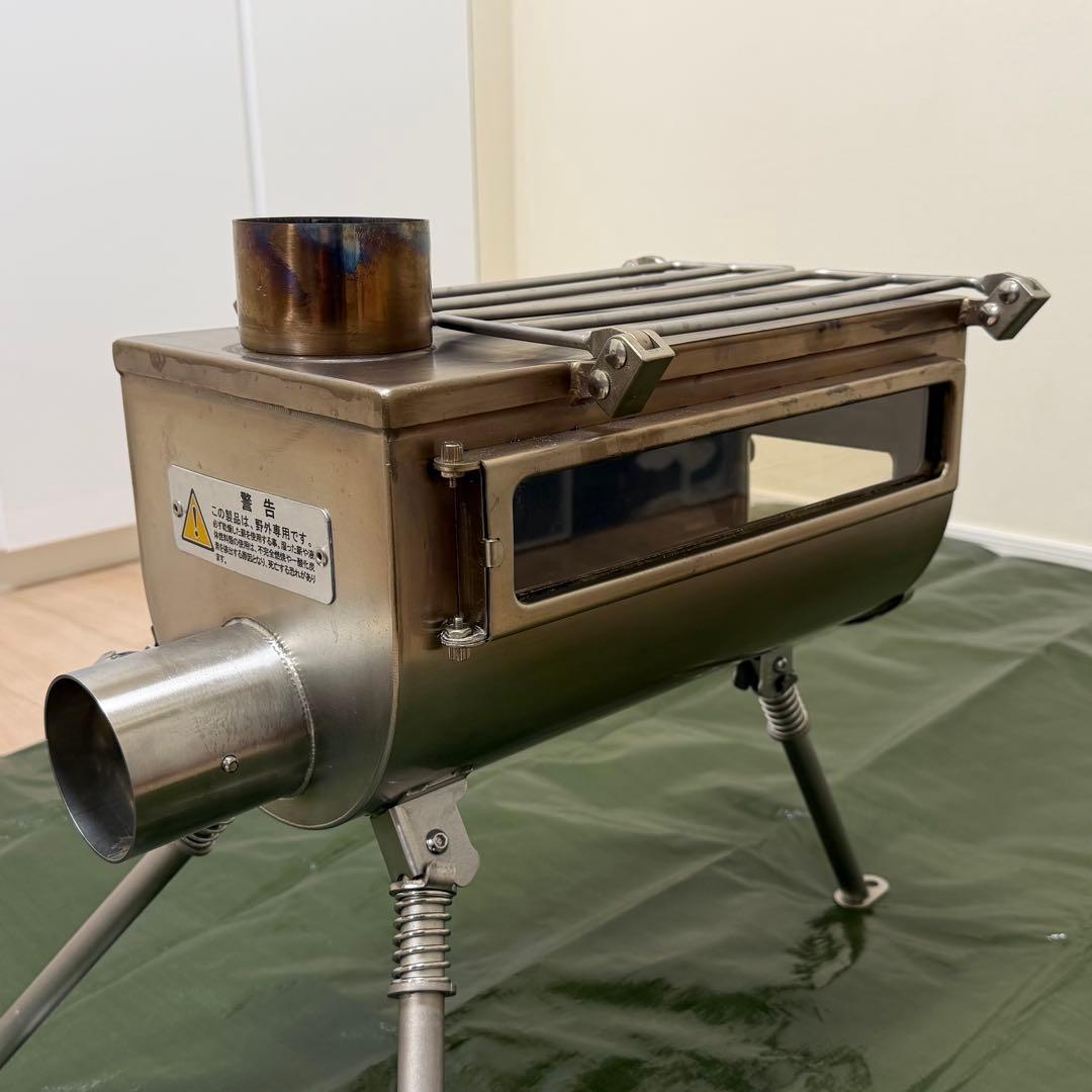 【使用3回】テンマクデザイン 薪ストーブ サイドビューM 外気導入