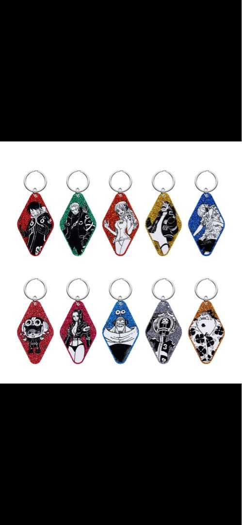 ONE PIECE グリッターキーホルダーコレクション 10個セット