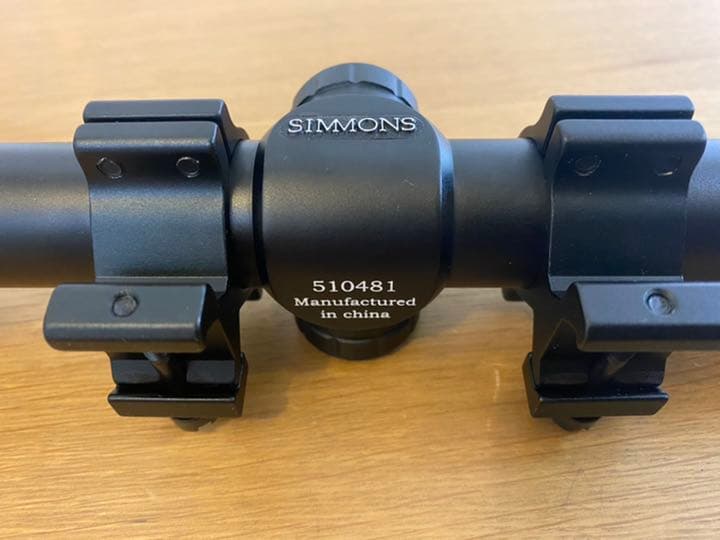 SIMONS ライフルスコープ 3～9×40 マウントリング付き