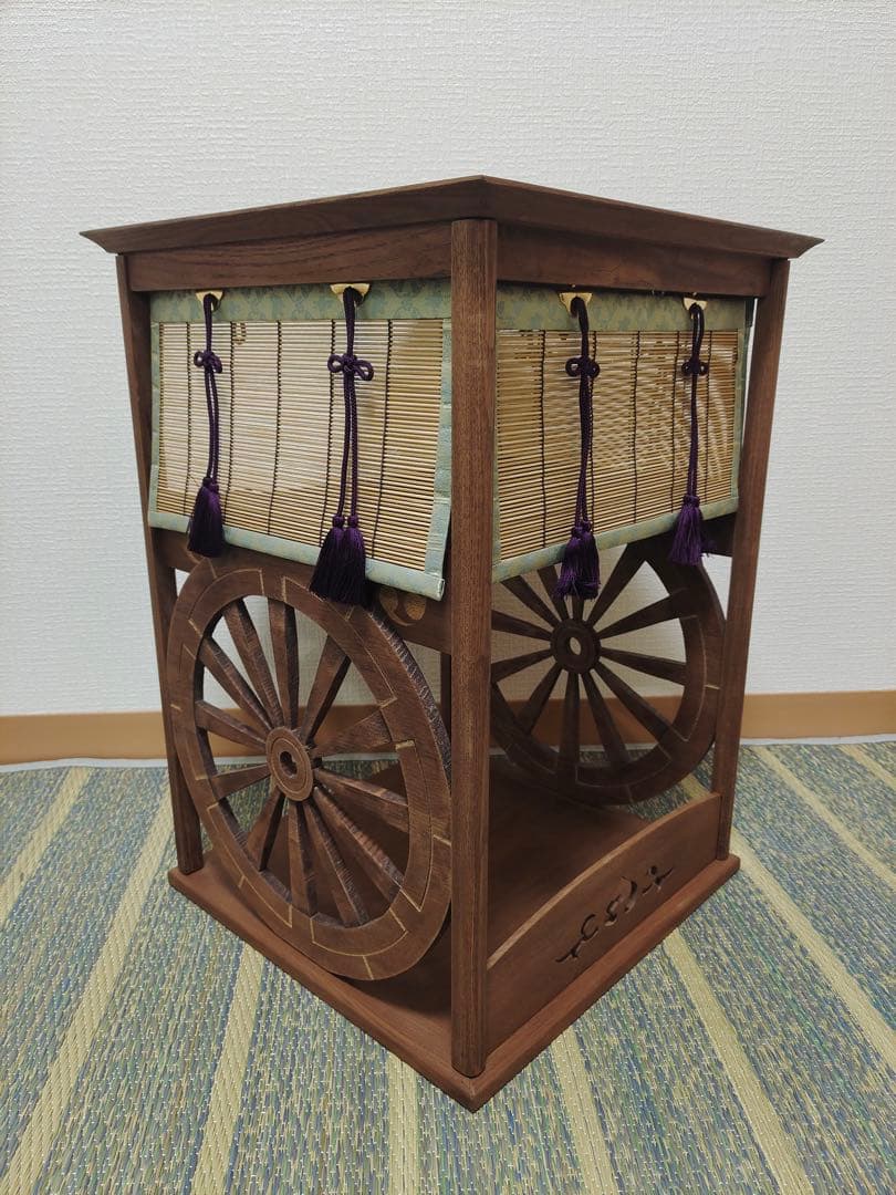 淡々斎好写 小川一徳作 御幸棚 煎茶道具 茶棚 茶事 棚物 紙箱 未使用品