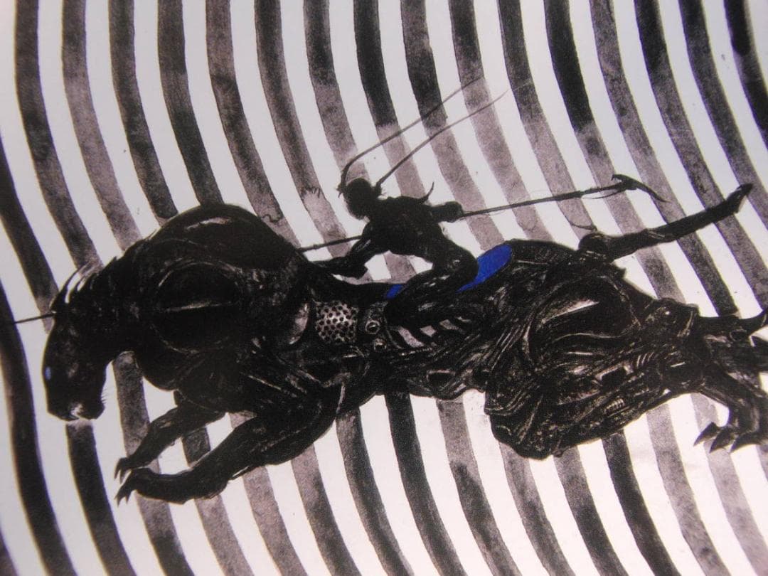 天野喜孝、【Time Travel】、希少な額装用画集より、厳選、新品額装