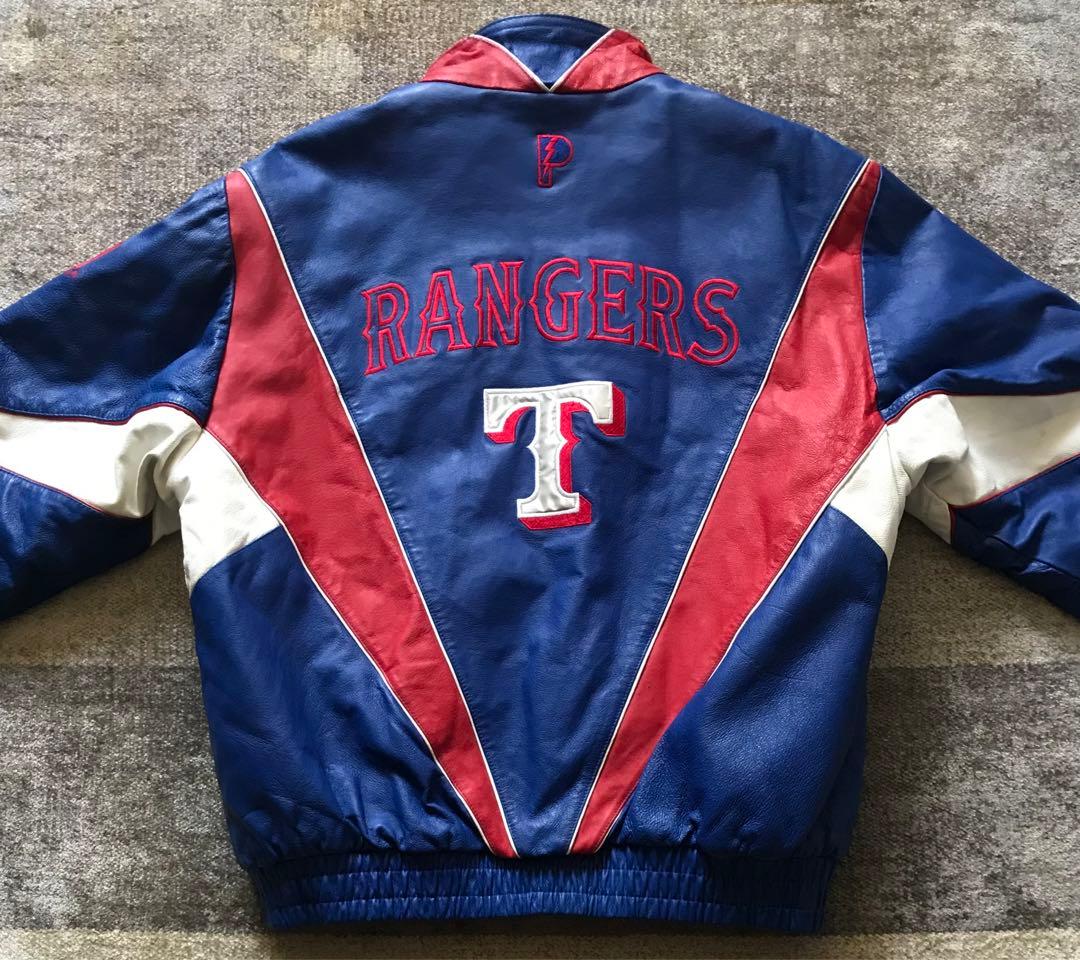 最高のデザイン 90's PRO PLAYER RANGERS レザースタジャン