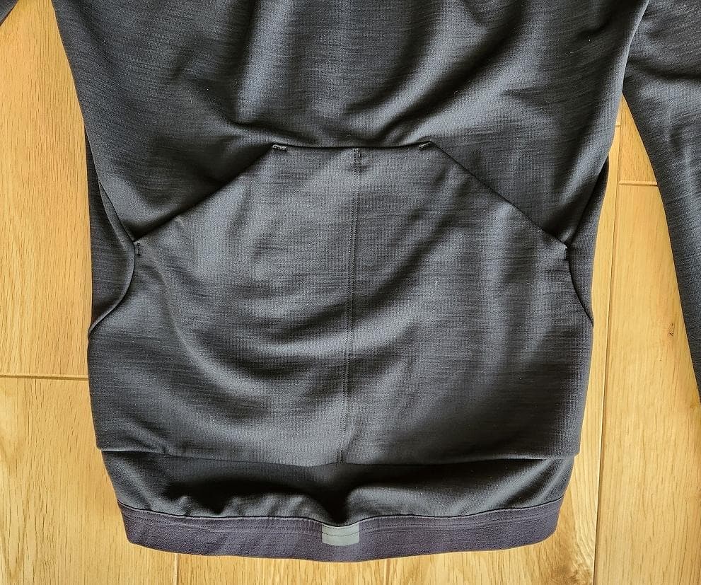 7mesh ウール混　長袖ジャージ　黒　XSサイズ