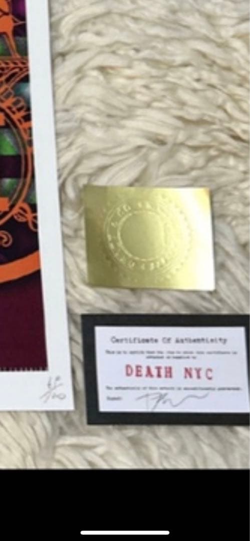 DEATH ＮＹＣ作品　スヌピーアートポスター　ポップアート　現代アート