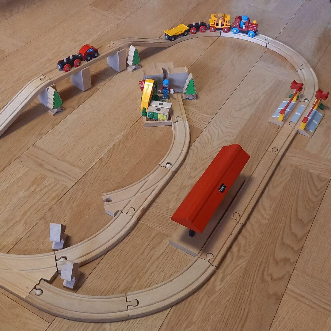BRIO ブリオ　木製レール　列車　木のオモチャ　人気　セット　知育玩具　要説明
