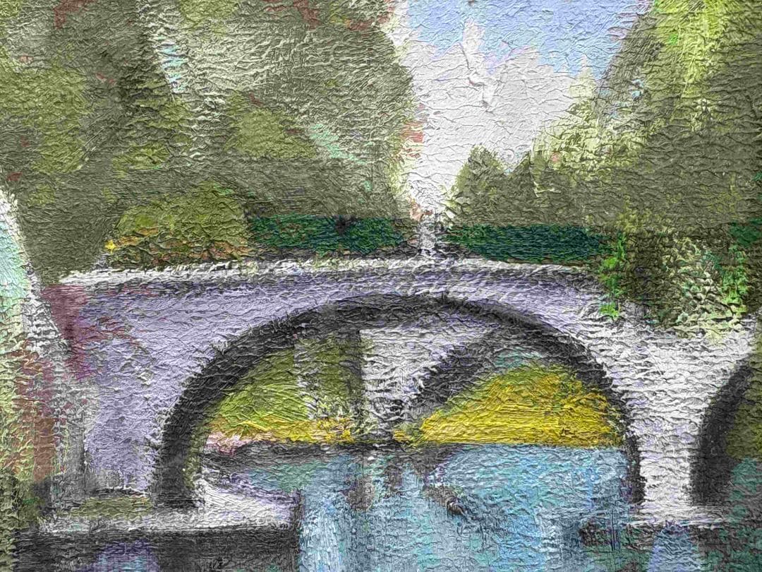 (A0011)中吉照雄「アルザス 新緑」