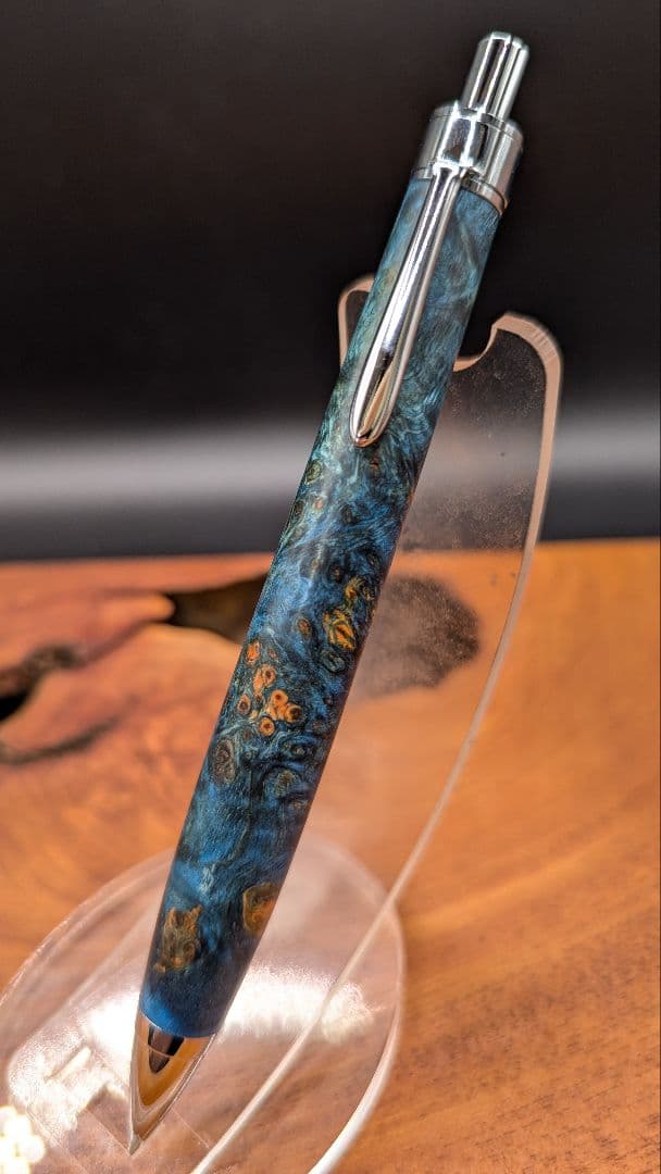 585スタビライズドウッドバーチバール　木軸シャーペン　ボールペン