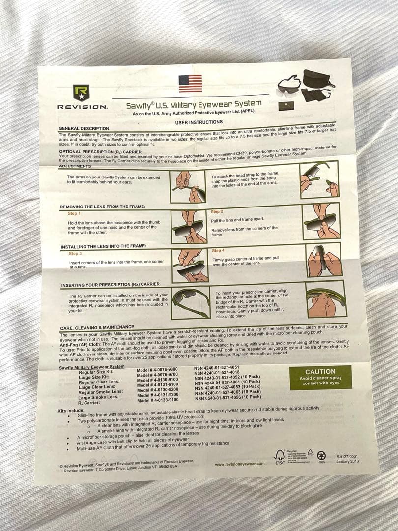 Revision Sawfly Ballistic Eyeshield ゴーグル