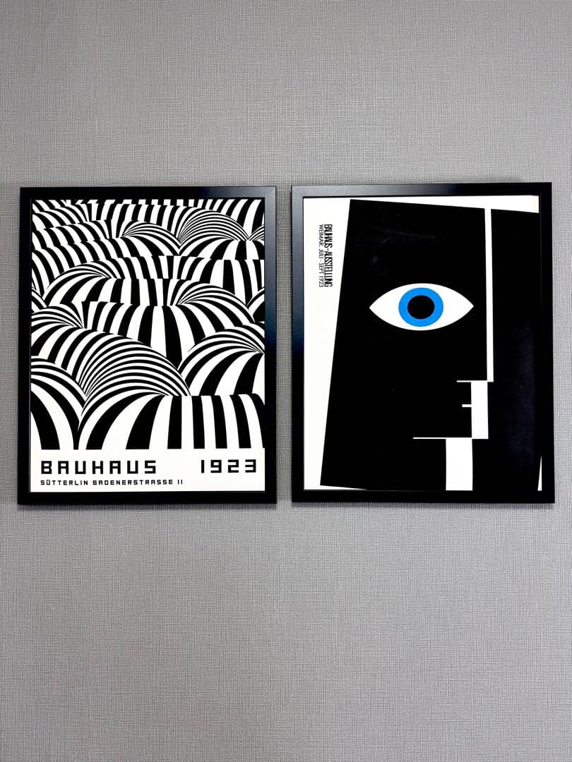 No271フレーム付きキャンバスアート　モダンアート　バウハウス　アートポスター