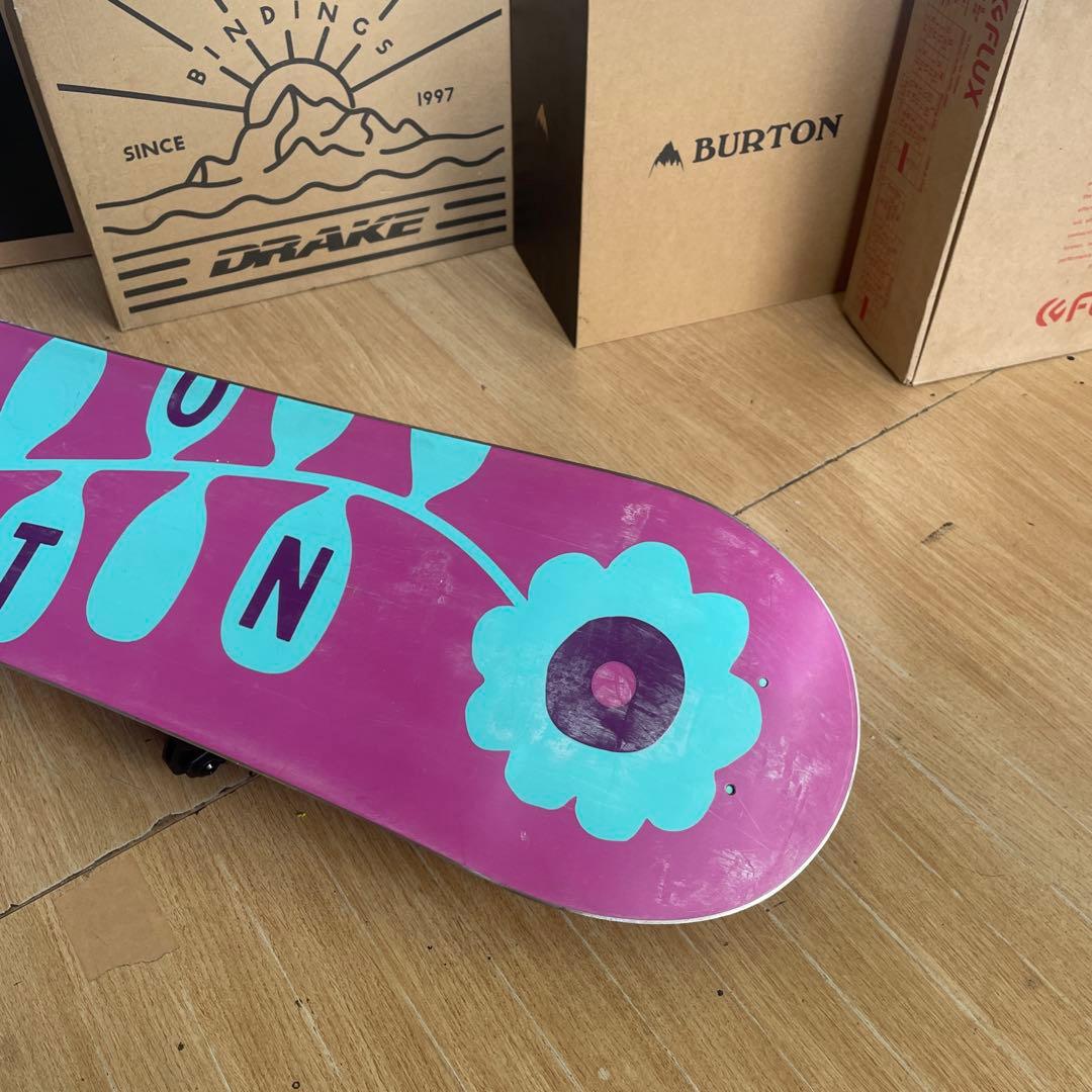 BURTON　キッズスノーボードセット　120cm　バートン　バイン付3点セット