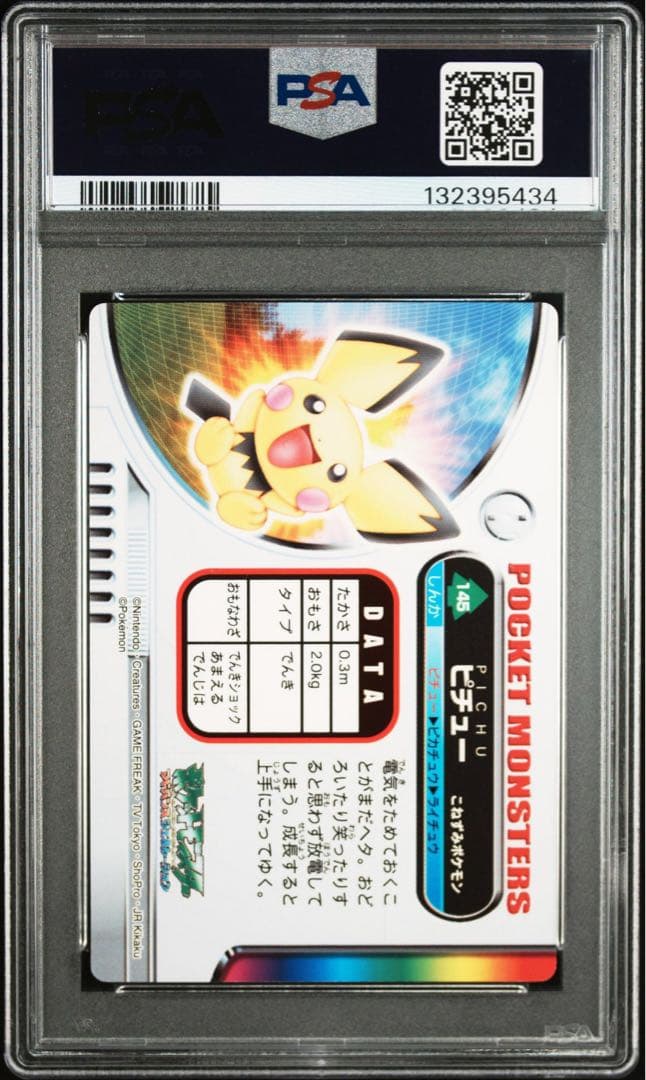 ピカチュウ　ライチュウ　ピチュー　ずかん psa10 連番