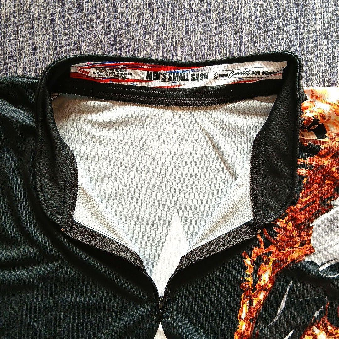 ボウリングウェア　ブランズウィック　ブラック　サイズM　マーブル　ハーフジップ