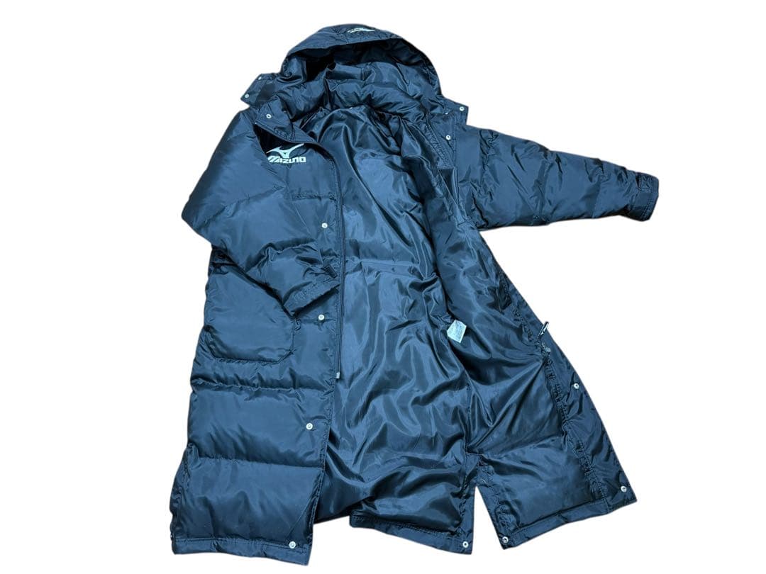 『美品』mizunoミズノ ダウンベンチコート 黒 サーマルプラス S