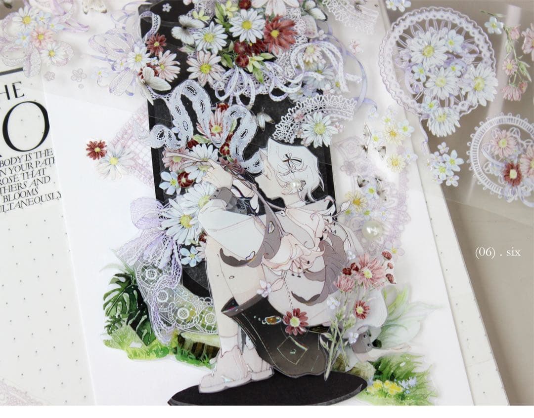 moodtape《花野似梦》海外マスキングテープ　マステ 【1802】