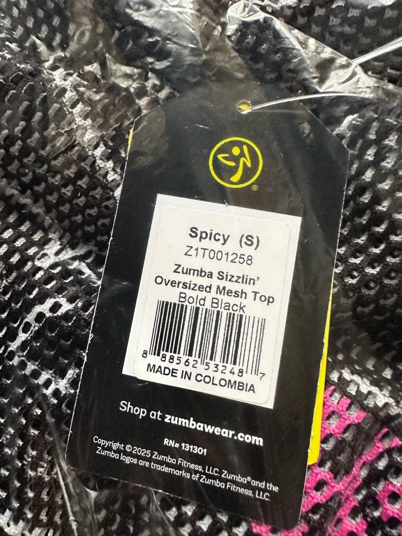 新品　正規品　ズンバ　 ラスト　S ヒョウ柄　メッシュ　Tシャツ