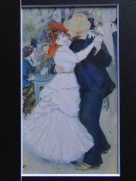 ルノワール 、【ブージヴァルのダンス】、希少画集画、新品高級額・額装付