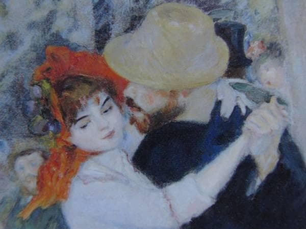 ルノワール 、【ブージヴァルのダンス】、希少画集画、新品高級額・額装付
