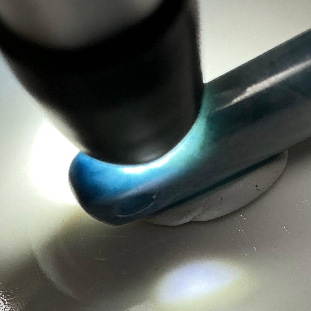 コン沢翡翠　銅鐸型ネックレストップ　濃スリムタイプ