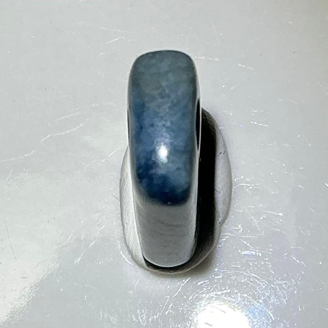 コン沢翡翠　銅鐸型ネックレストップ　濃スリムタイプ