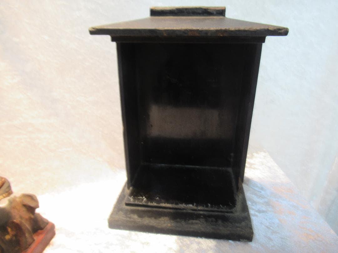 八臂弁財天の像 千手観音　厨子入り　彩色　江戸期