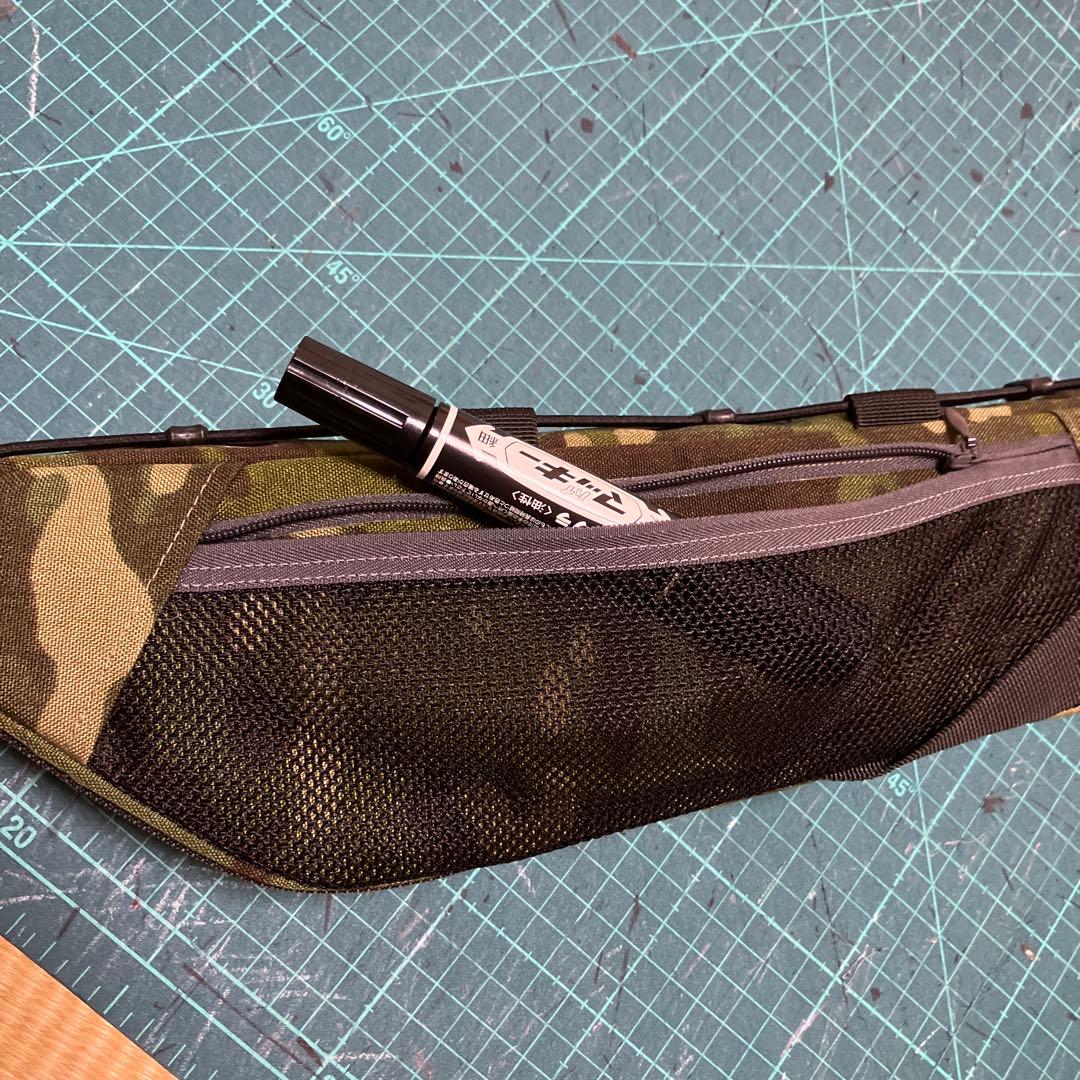 ハンドメイドフレームバッグ　X-PAC マルチカム/トロピック/オリーブ45cm