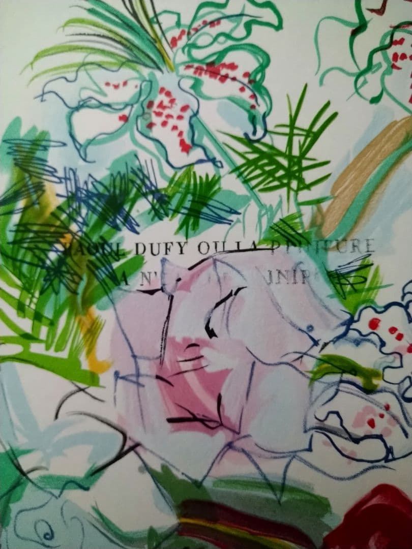 ＡaBzラウル・デュフィのリトグラフ 「Flower」本物保証
