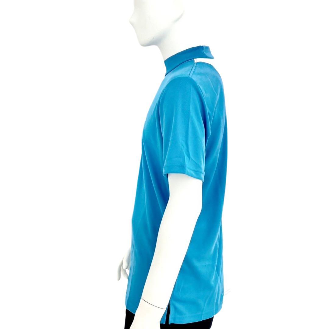 エリートグリップ　ROUGH WATERS 半袖モックネック　ブルー　L 新品