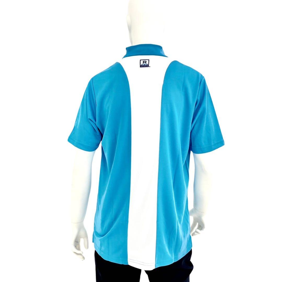 エリートグリップ　ROUGH WATERS 半袖モックネック　ブルー　L 新品