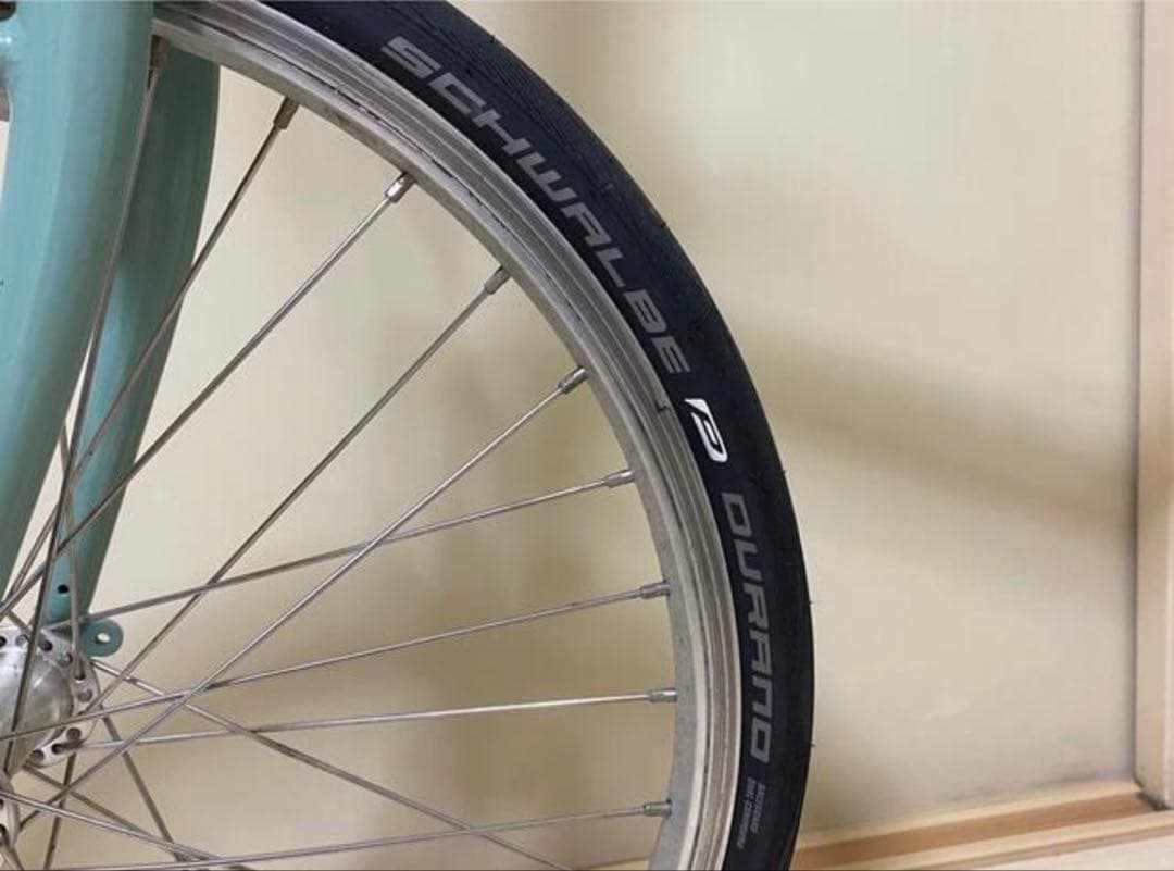 【美品★廃盤品】bianch minivelo7：ミニベロ7 49 チェレステ