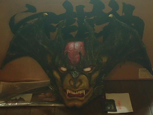 ★超希少品 デビルマンヘッド１/１守護神 塗装済完成品 元箱・説明書・お守り有