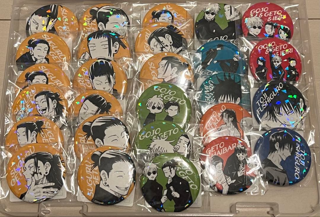 呪術廻戦　完全受注生産　オールスター缶バッジ　45点セット