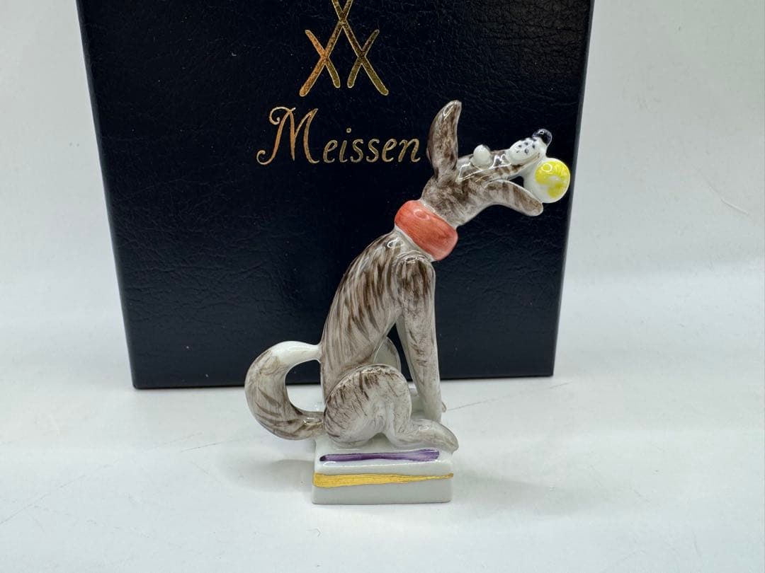 極美品 Meissen マイセン 干支シリーズ 犬　いぬ　フィギュリン