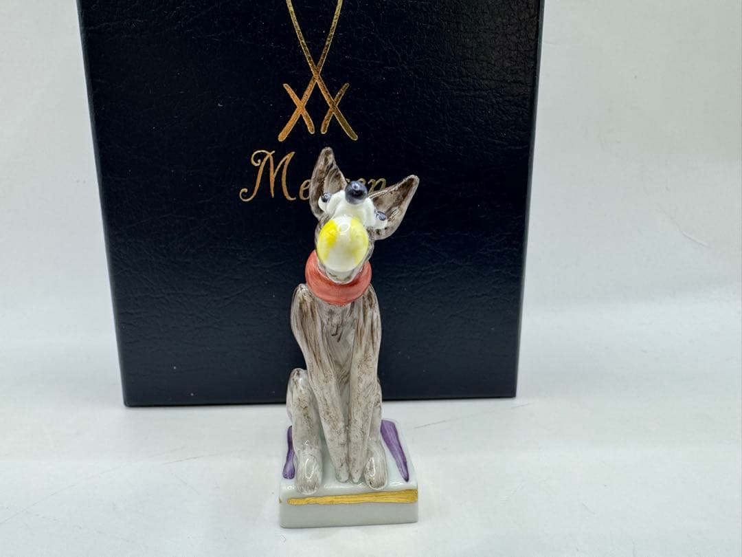 極美品 Meissen マイセン 干支シリーズ 犬　いぬ　フィギュリン