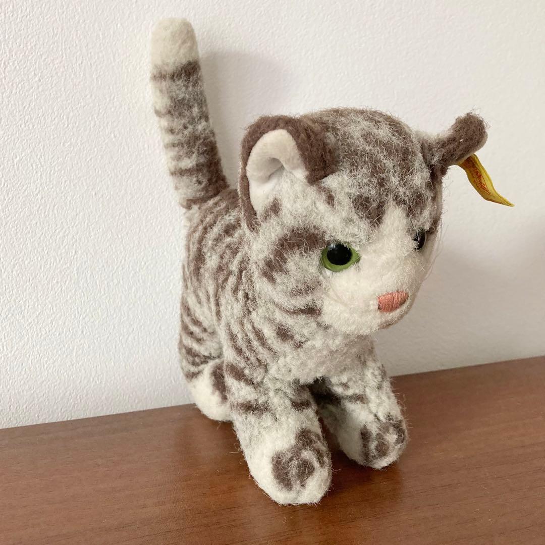 オールドシュタイフ　ネコ　アメリカンショートヘア　猫　ぬいぐるみ　ヴィンテージ
