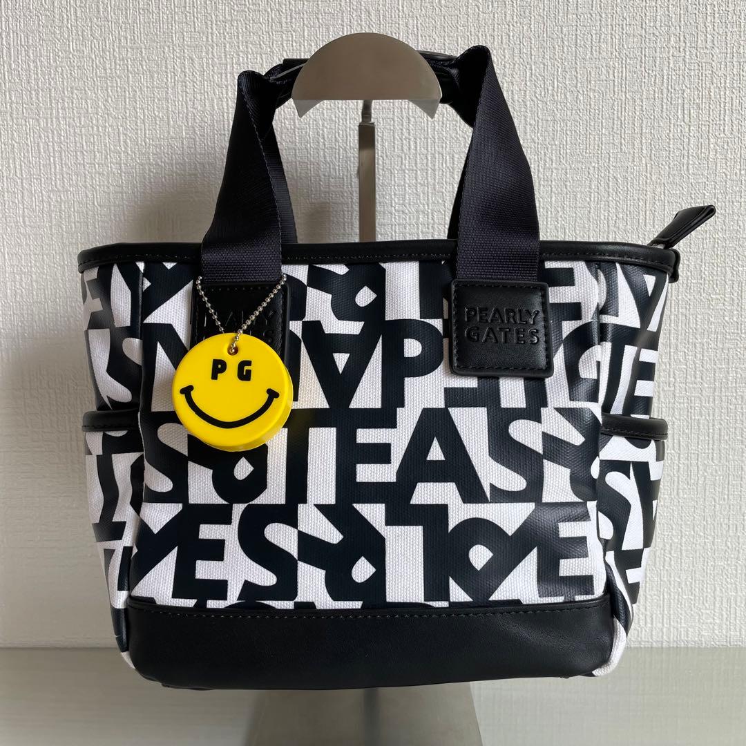 パーリーゲイツ　カートバッグ　2024年モデル　ランダムロゴ柄　内側スマイルロゴ