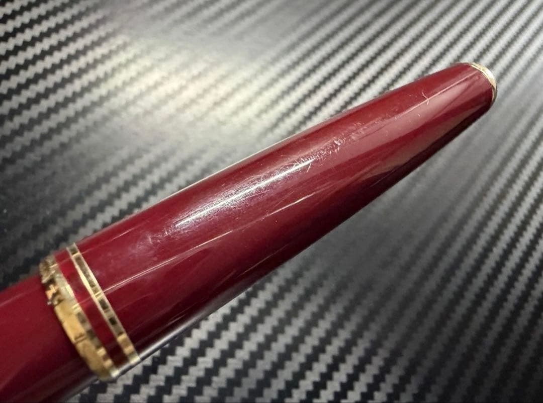 極美品 モンブラン クラシック 万年筆 ボルドー EF 極細字