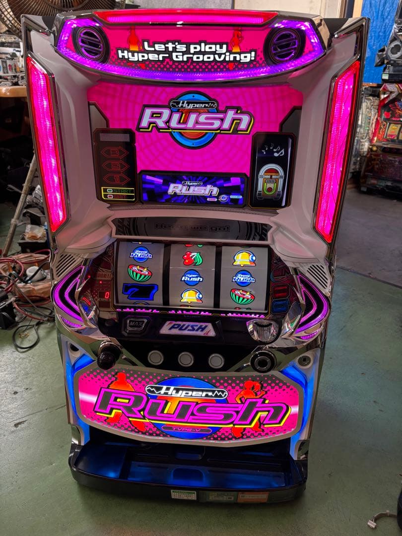 ＳハイパーラッシュＳＬＣ８ パチスロ 実機 セブンリーグ◆不要機付