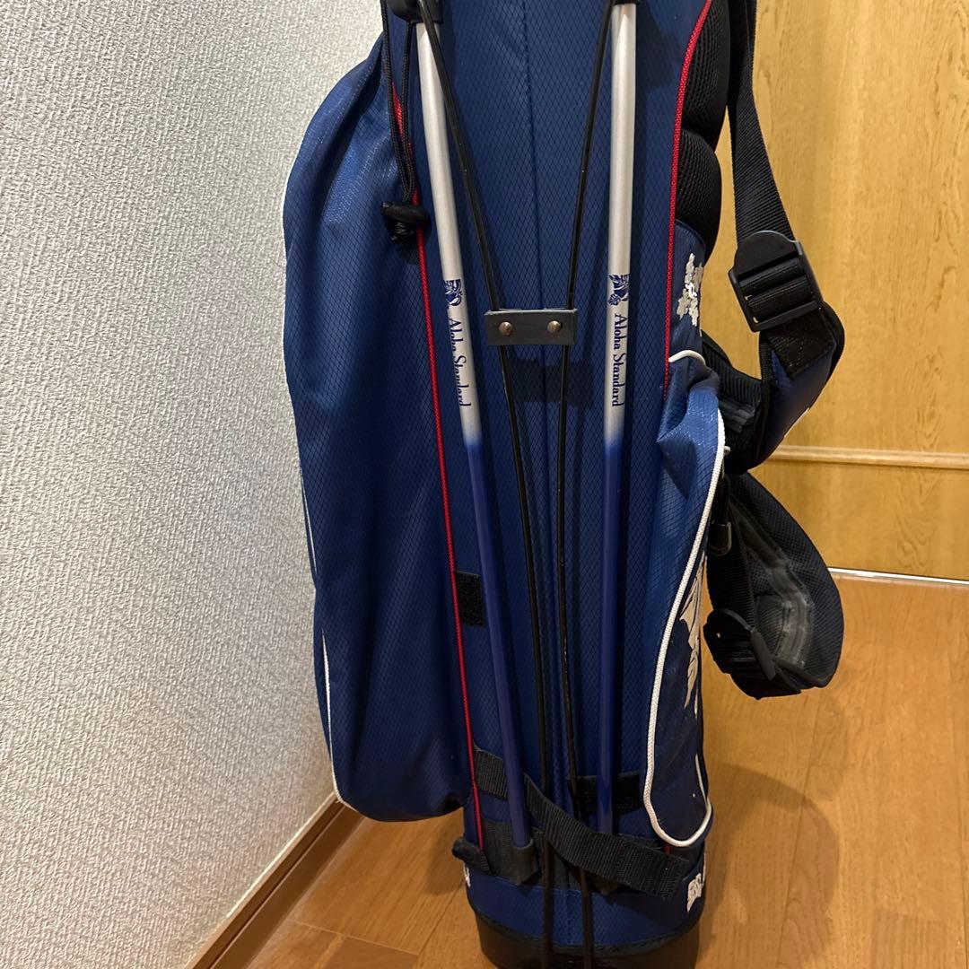 激レア：アロハ・スタンダード　スタンド付きキャディバッグ ネイビー