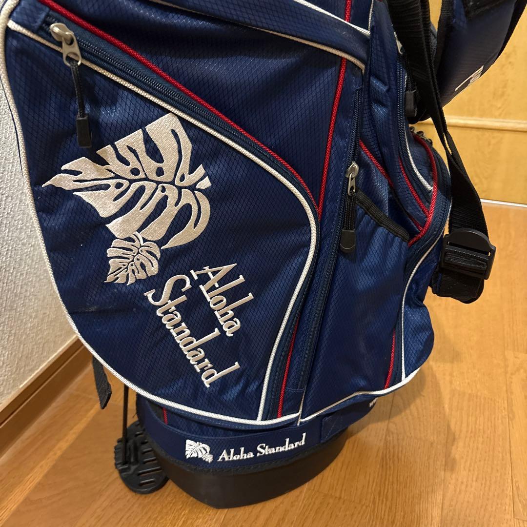 激レア：アロハ・スタンダード　スタンド付きキャディバッグ ネイビー