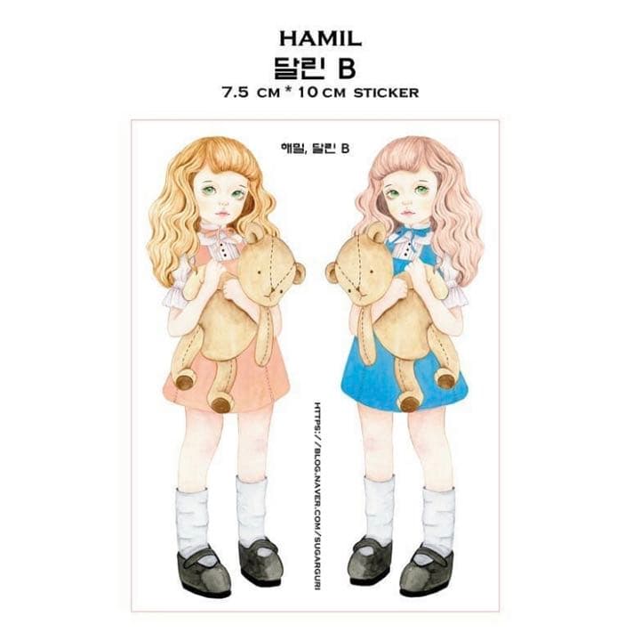 No.5【送料別】hamil ハミル ステッカー 6枚セット