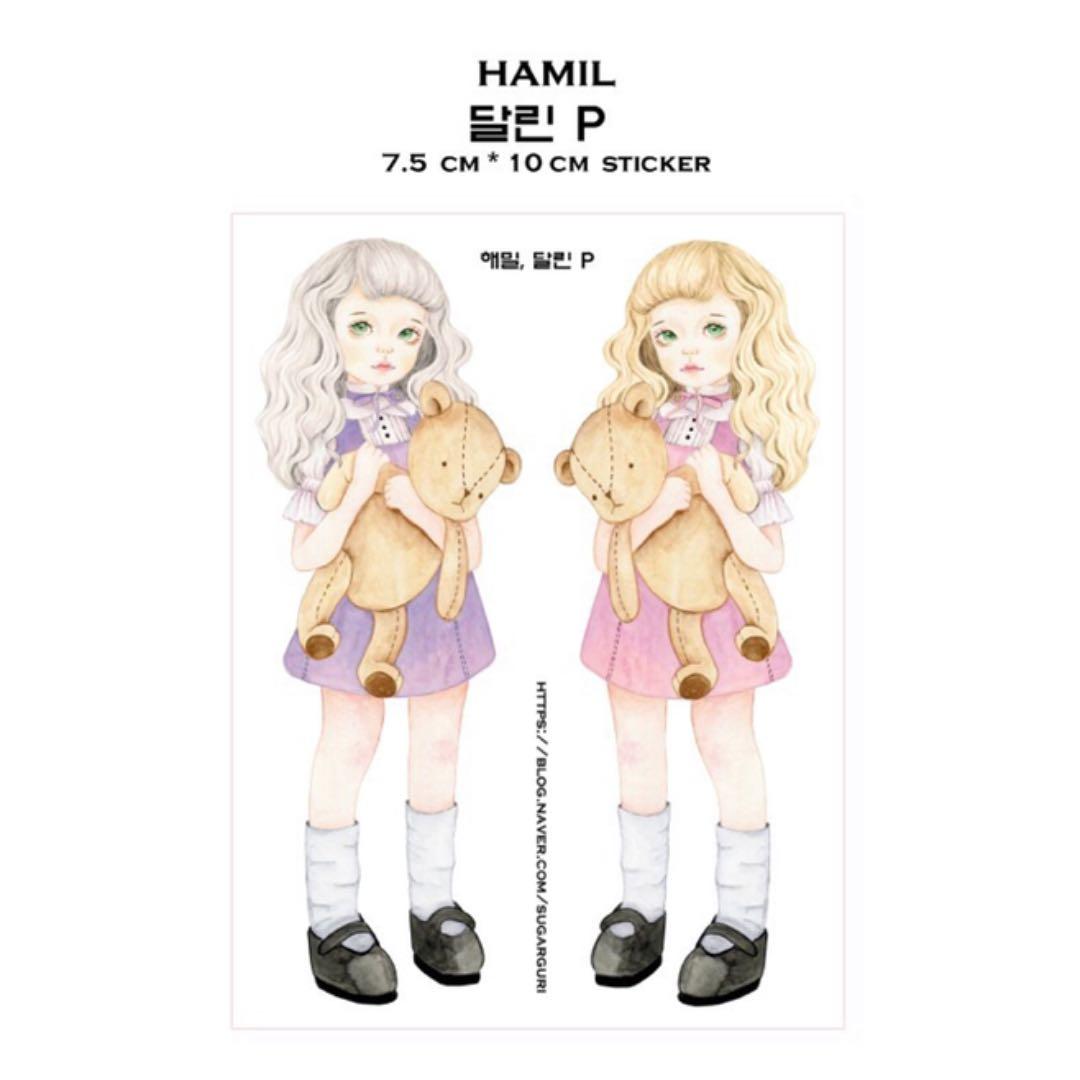 No.5【送料別】hamil ハミル ステッカー 6枚セット