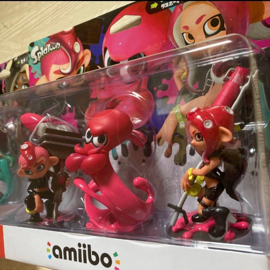 新品スプラトゥーン amiibo タコガール/タコ/タコボーイ トリプルセット！